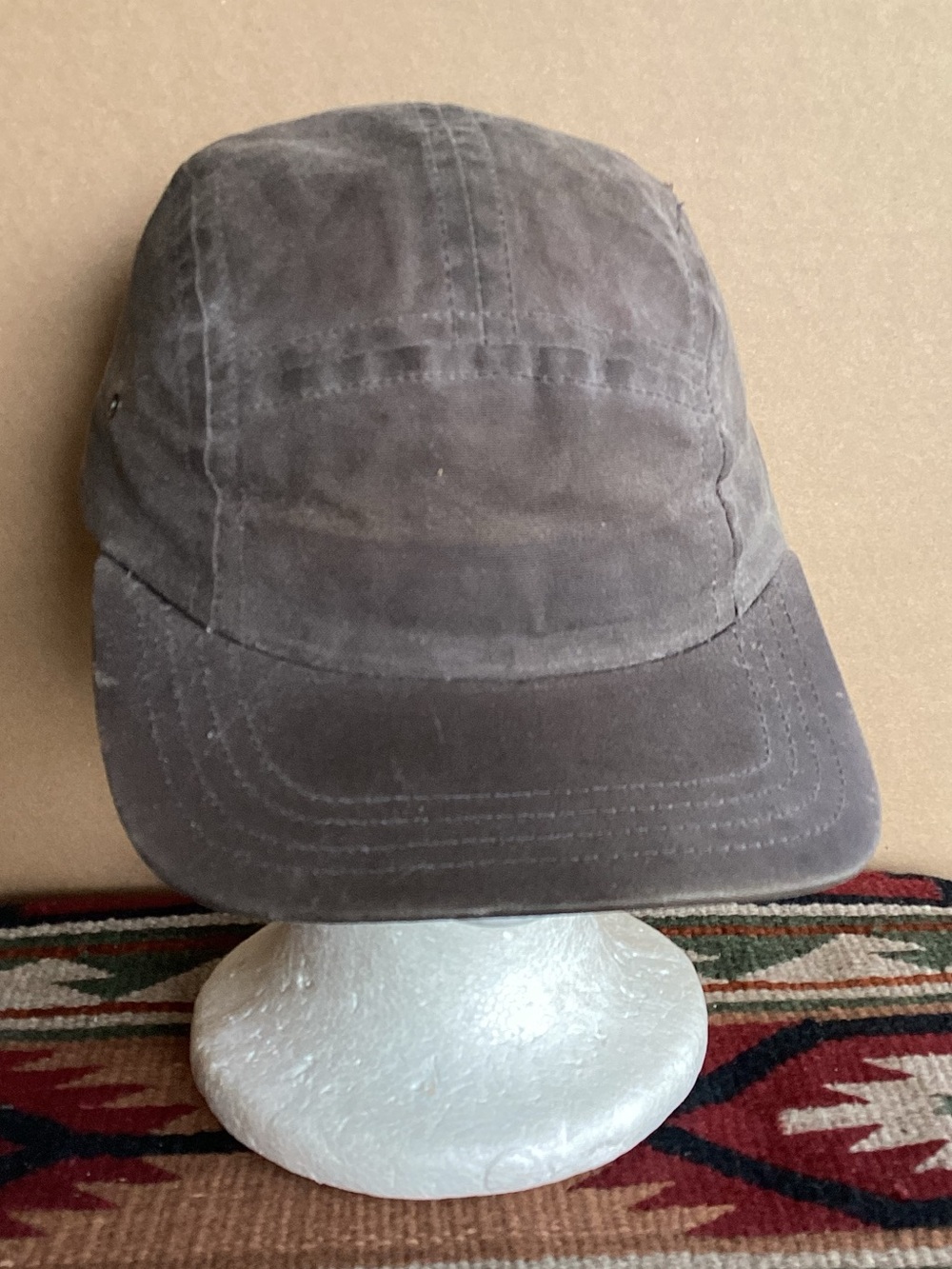 Bridge and burn camper waxed 5-panel hat